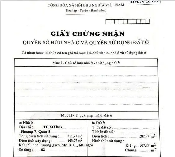 Biệt Thự 387M² Tú Xương – Trung Tâm Quận 3 – Cơ Hội Hiếm Chỉ 180 Tỷ