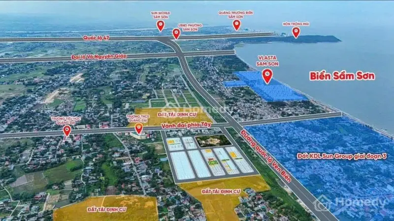 Dự Án Nhà Liền Kề Xây Thô Khu Tđc Ven Biển Nam Sầm Sơn, Quy Mô 12.900M2