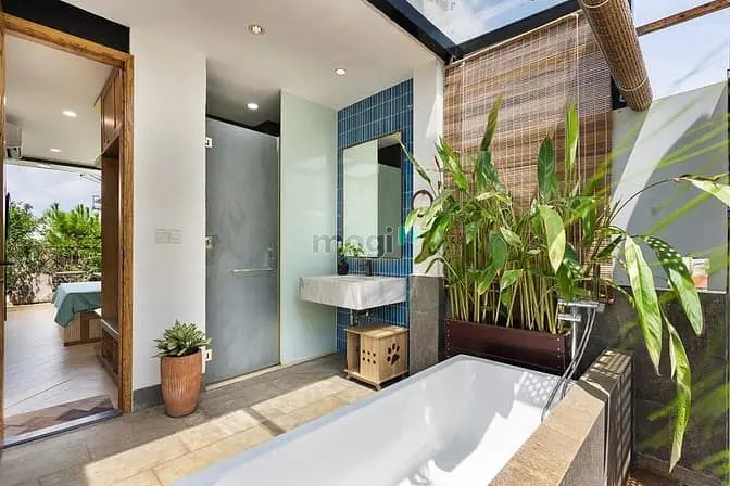 Penthouse 1Pn Sân Vườn Riêng Full Nội Thất Có Bồn Tắm Khu Tân Định