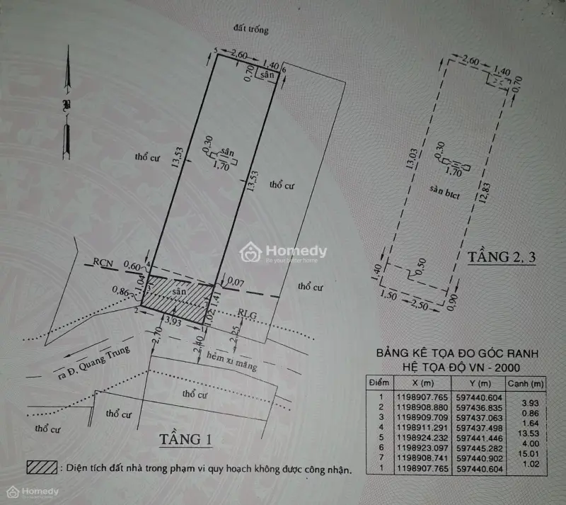 Cho Thuê Nhà Nguyên Căn 64M2, 3 Tầng 4 Phòng Ngủ, Đường Đỗ Thúc Tịnh, Gò Vấp