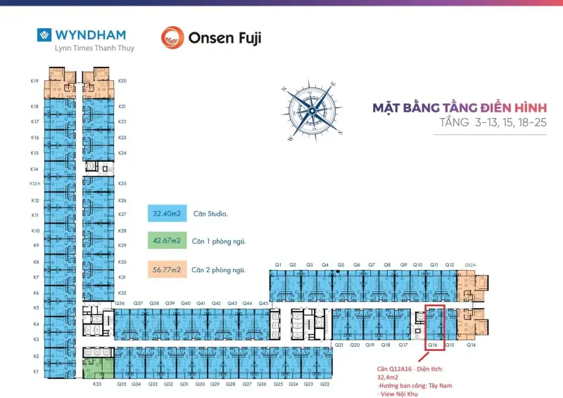 Bán Căn Q12A16 – Condotel Wyndham Thanh Thủy – 1,7 Tỷ