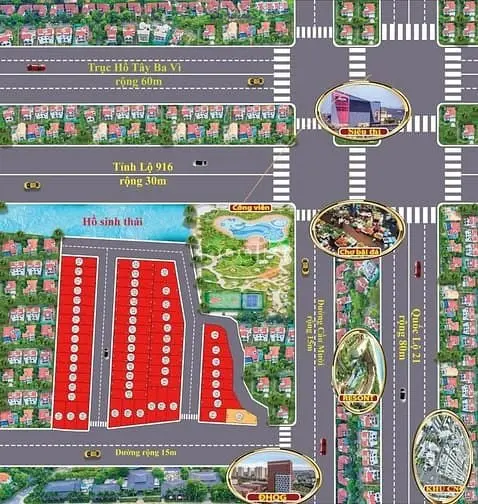 Đất Nền Hòa Lạc, Chỉ 34,5Tr/M2, Lô 103M2, Hai Thoáng, Đường Trục Chính