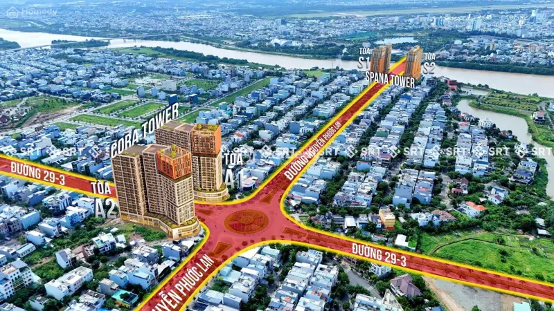 Duy Nhất 3 Suất Ngoại Giao Giá Rẻ- Căn1Pn 1Ty3, 2Pn 2Ty5, 3Pn 3Ty7- Sun Cora Tower Hòa Xuân Đn