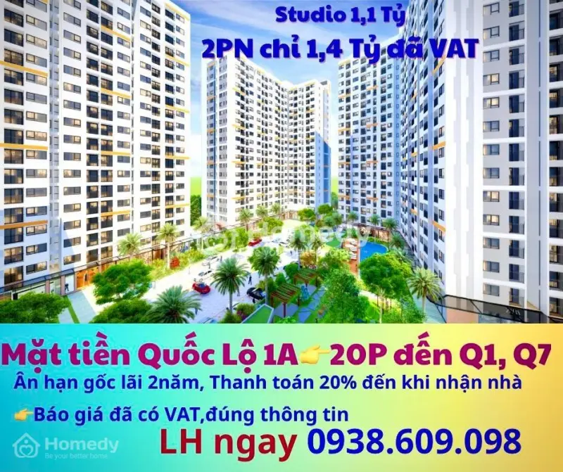 Căn Studio Tầng 18 View Đẹp, Thanh Toán 20% Đến Khi Nhận Nhà, Ân Hạn Gốc Lãi, Thích Hợp Đầu Tư