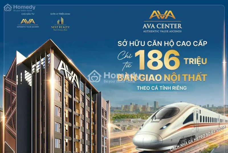Ava Center - Tâm Điểm Sống Đẳng Cấp Mới Tại Tp Thuận An Chỉ Từ 189Tr