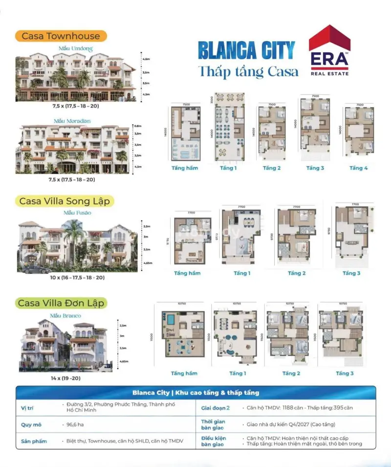 Biệt Thự Nghỉ Dưỡng Vị Trí Đẹp Dự Án Blanca City Vũng Tàu