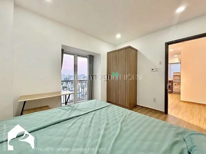 Căn Hộ 2Pn Full Nội Thất Gỗ Máy Giặt Riêng Ban Công Khu Tân Định