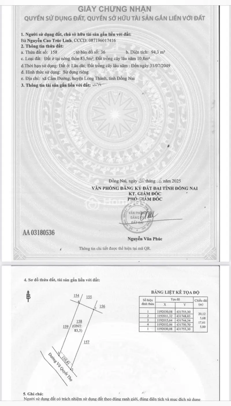 Đất Sân Bay Long Thành Full Thổ Cư, Ngân Hàng Hỗ Trợ 80%. Đã Có Sổ, Chỉ 1.1 Tỷ/Lô.