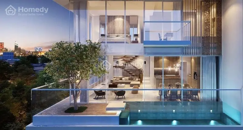 Bán Penthouse/Duplex Rivea Hà Nội - Quận Hoàng Mai ( View Sông - Bể Bơi Riêng) Bàn Giao Thô