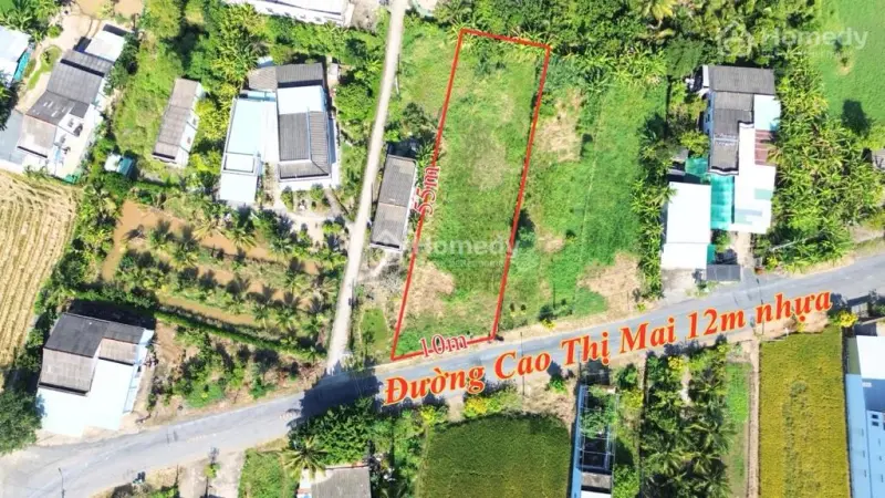 Đất Thổ 10X55M Nhựa Cao Thị Mai. Nền Sẵn