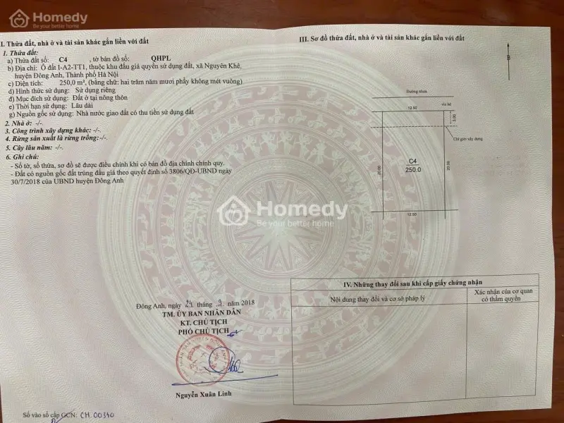 ✅ Bán 250M Đất Biệt Thự - Khu Đô Thị Nguyên Khê - Trung Tâm Xã Phúc Thịnh