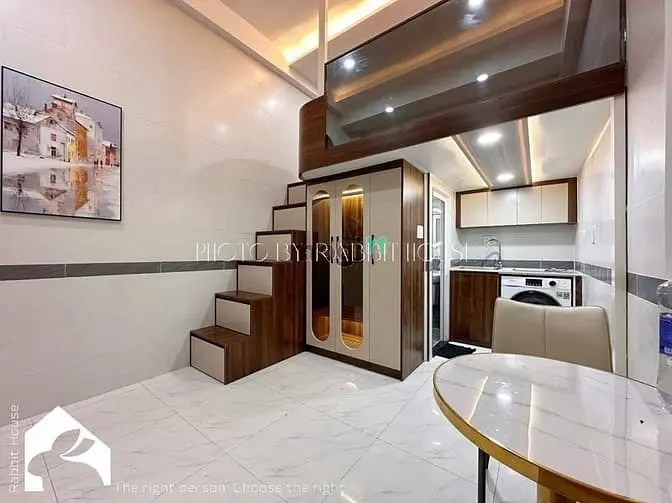 Căn Hộ Duplex Đẹp Trần Cao Mới 100% Máy Giặt Riêng Gần Landmark