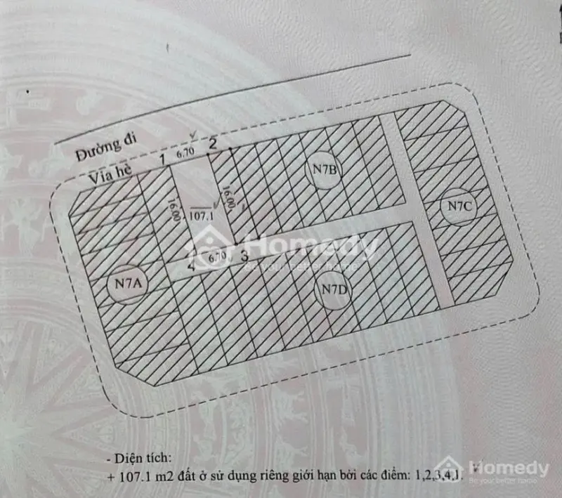 Bán Đất Khu Tái Định Cư X2B Yên Sở - Hm - 107M2 - Mt 6M7 - Xây Vp Cực Đẹp