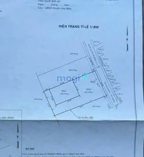 Hóc Môn Bán Đất Mặt Tiền Đường Đông Thạnh 8.1 Dt 28.8X58M Thổ Cư