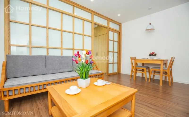Căn Hộ Dịch Vụ 1Ngủ Mới Cho Thuê Phố Phan Kế Bính Nội Thất Mới, Gần Lotte Cho Khách Nhật