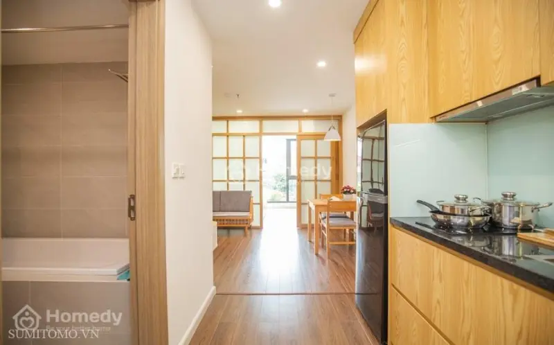 Căn Hộ Dịch Vụ 1Ngủ Mới Cho Thuê Phố Phan Kế Bính Nội Thất Mới, Gần Lotte Cho Khách Nhật