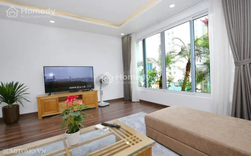 Căn Hộ Dịch Vụ 1 Ngủ Mới 90M2 Cho Thuê Tại Phố Kim Mã, Đối Diện Daewoo,Lotte,Hồ Thủ Lệ, Cạnh Rmit