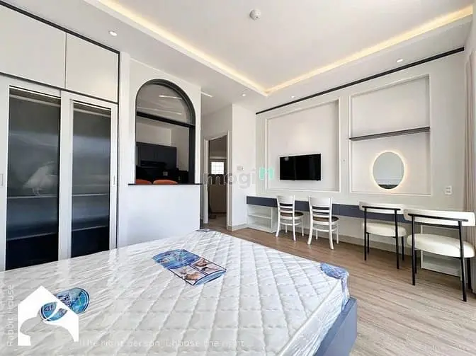 Studio Tách Bếp Full Nội Thất Máy Giặt Riêng Ban Công Gần Cầu Thị Nghè