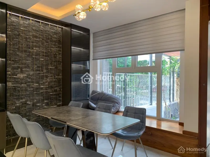 Cho Thuê Biệt Thự Song Lập 5Pn 5Wc Full Nội Thất Cao Cấp Tại Jamona Golden Silk Ven Sông Cực Đẹp