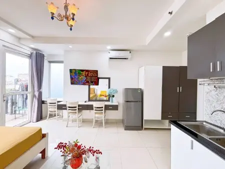 Căn Hộ Mini Có Ban Công 35M2, Nội Thất Đầy Đủ, Thoáng Mát, Rộng Rãi