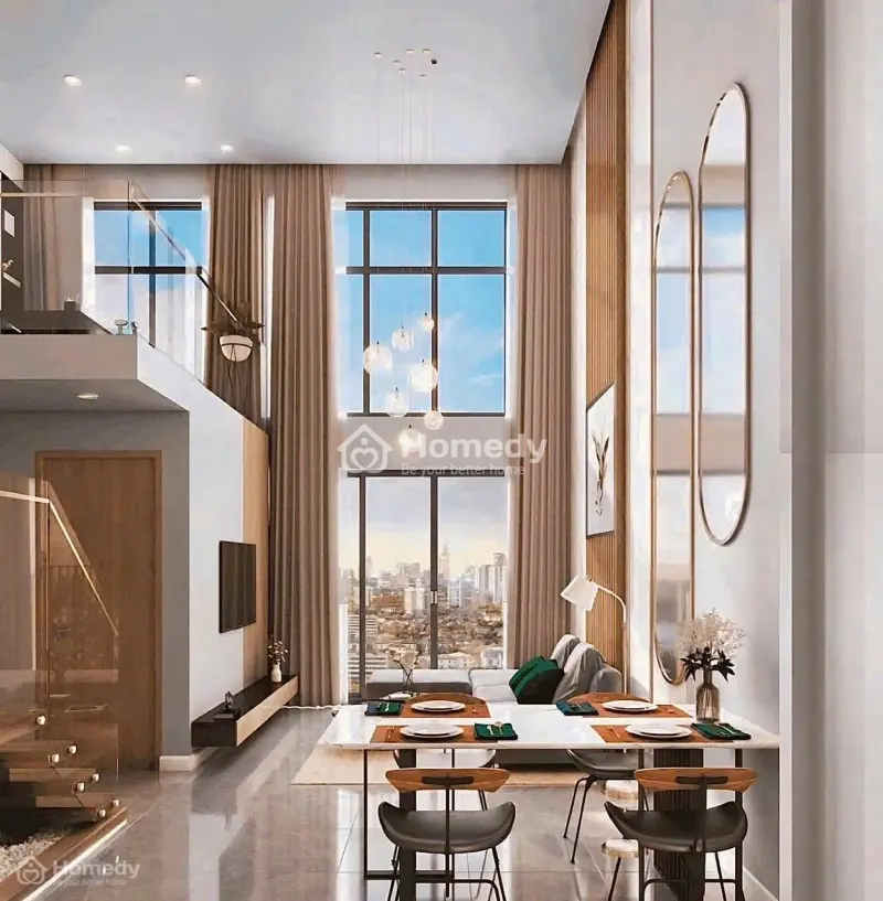 Duplex Citi Grand - 4Tỷ710 - 3Pn - Cao Trần 5,4M, Full Kính Trần - Sàn, Thanh Toán 30 Tháng