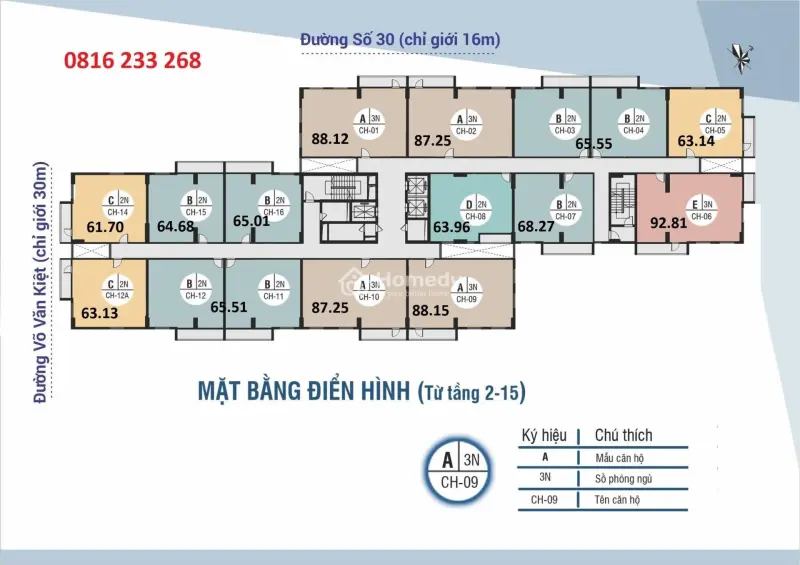 Bán Nhanh Căn 3 Ngủ Ccu Hud Phước Long, Nha Trang, Duy Nhất Có 2 Ban Công