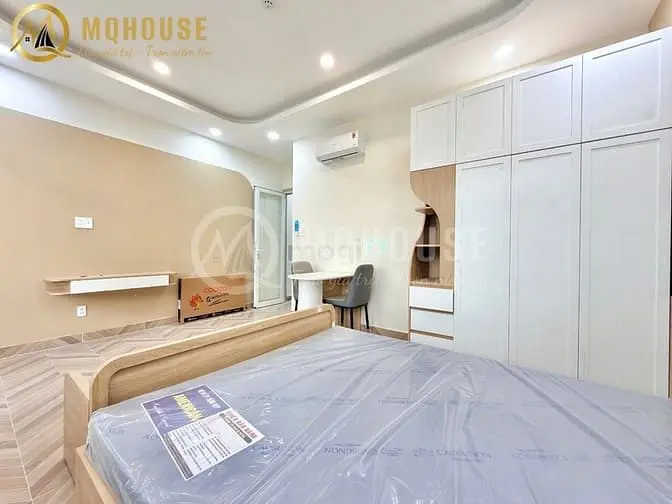 Căn Hộ 1Pn Full Nội Thất Gỗ Có Ban Công Máy Giặt Riêng Gần Đh Văn Lang
