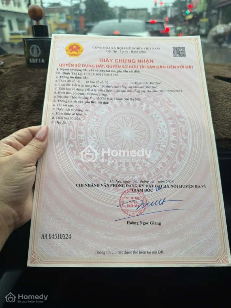 Giao Bán Lô Đất Siêu Đẹp Tại Xã Yên Bài - Bavi