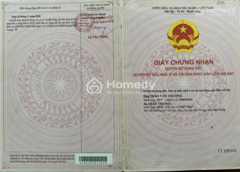 Bán Đất Thổ Cư Giá Rẻ Tại Hiệp Thạnh, Lâm Đồng Chỉ 800 Triệu, Cách Sân Bay 6 Km, Gần Mọi Tiện Ích