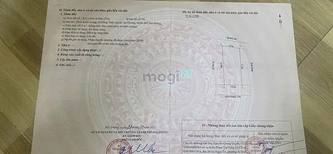 Bán Nhà 2 Tầng Kiều Trung An Dương Hải Phòng