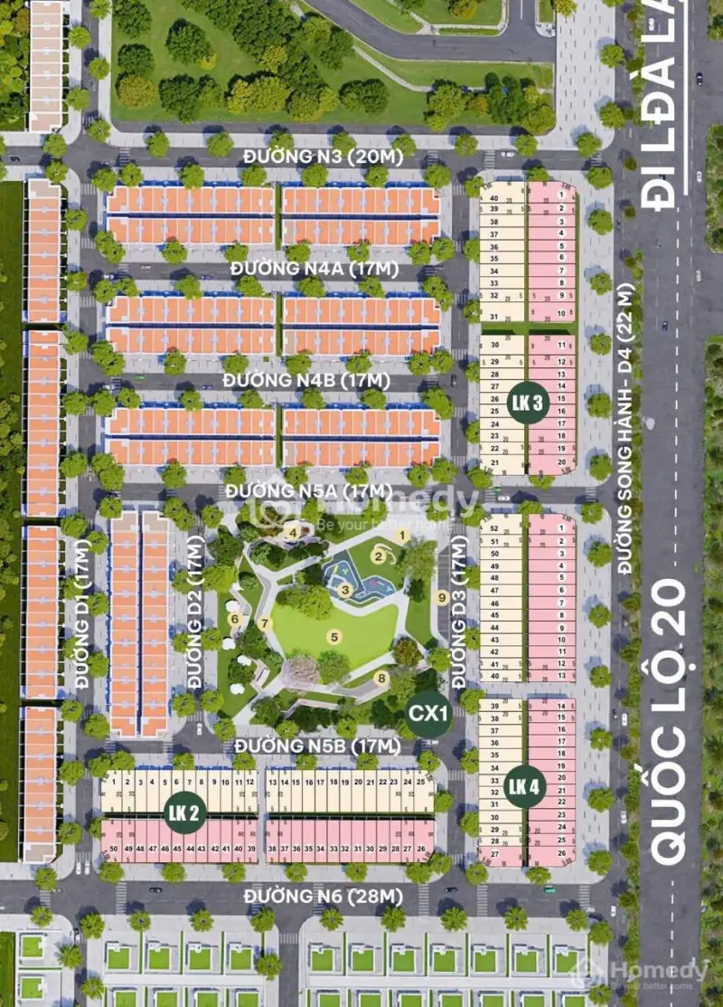 Chỉ Cần 50Tr Đặt Vị Trí Đẹp Nằm Ngay Trung Tâm Hành Chính Dầu Giây, Shr, Nhht 70%,Lh 0917422***