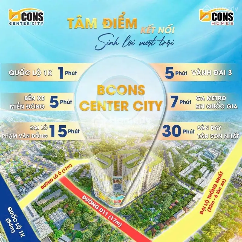 Bcons Center City Giỏ Hàng Độc Quyền Căn Đẹp Nhất,Thanh Toán 5% Đến 7 Tháng Sau Tiếp Tục Thanh Toán