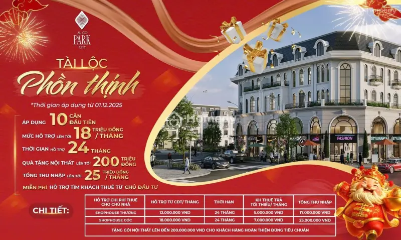 Kđt Âu Cơ Park City - Tài Lộc Phồn Thịnh - Sinh Lời Bền Vững