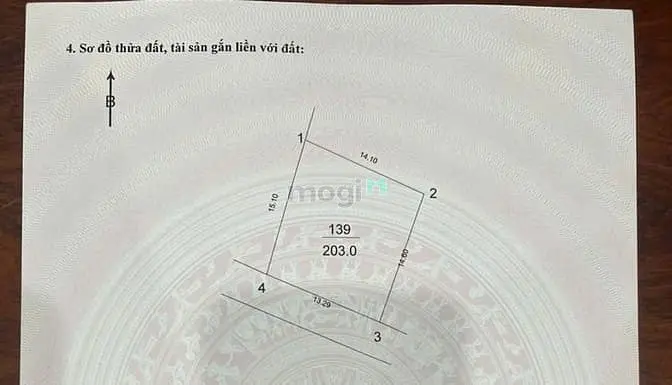 Chính Chủ Bán 203M2 Mt 13,3M Đất Đặng Xá, Gia Lâm Ngõ Ô Tô Thông Hồ Đh