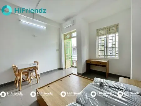 Cho Thuê Căn Hộ Studio Full Nội Thất – Cửa Sổ Lớn – Có Ban Đường Tân Sơn, Tân Bình Gần Sân Bay Tân