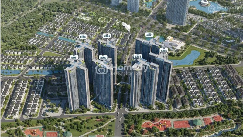 Bán Studio , Trục 15 , Ban Công Nam Tòa Alumi 1 , Khu Đô Thị Alluvia City Xuân Cầu - Giá 2 Tỷ 295