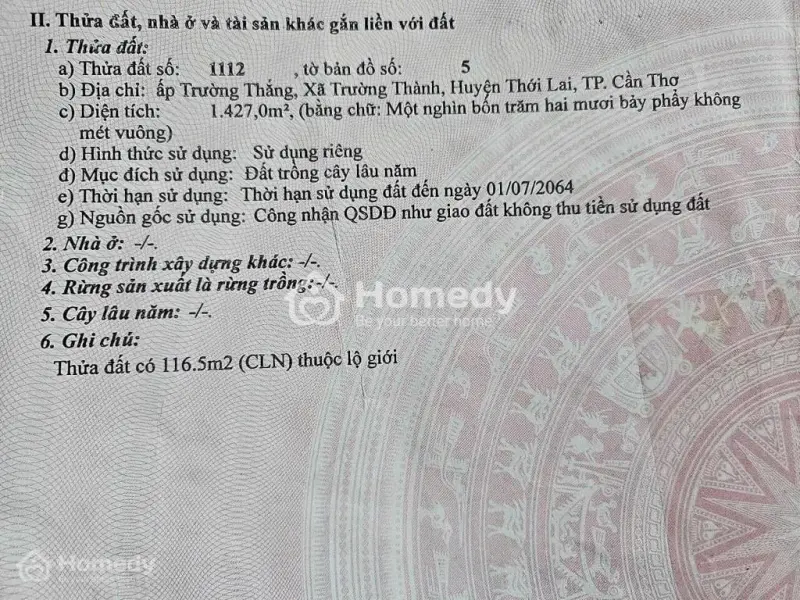 🥰Bán Đất Mặt Tiền Lộ Huyện 21 Thới Lai, Trường Thành, Omon, Cần Thơ.