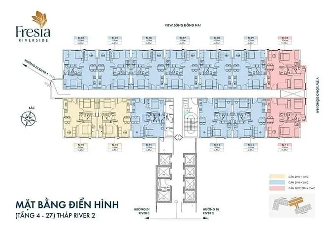 Cần Bán Căn Hộ 2Pn Dự Án Fresia Riverside Biên Hòa Giá 1.95 Tỷ