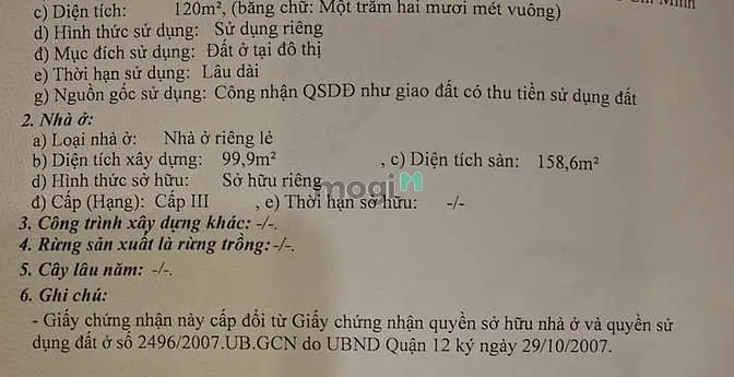 Bán Đất 8X15M Đẹp, Kp4 Trung Mỹ Tây Q12, Hẻm Xe Tải, 11T Thương Lượng