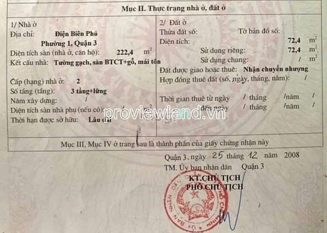 Bán Nhà Mặt Tiền Điện Biên Phủ Quận 3, 235M², Trệt 3 Lầu, Giá 110 Tỷ