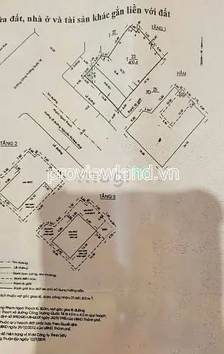 Bán Đất Góc Hồ Con Rùa Quận 3, 1 Trệt + 3 Tầng, 18,5 X 24,25 M