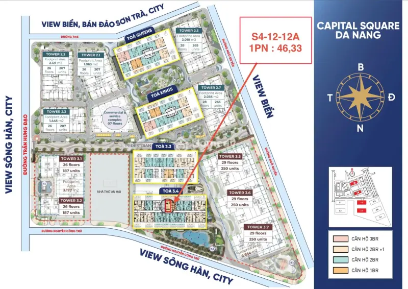 Độc Quyền Căn Hộ 1Pn Capital Square Giá Chỉ 4.X Tỷ