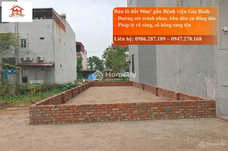 Chính Chủ Cần Bán Lô Đất Đẹp - Gần Bệnh Viện Đa Khoa Gia Bình - Bắc Ninh