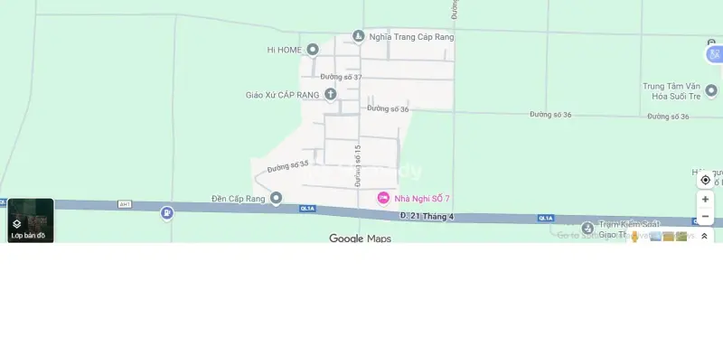 Khu Dân Cư Cáp Rang - Suối Tre - Sổ Hồng Riêng, Mặt Tiền Bê Tông - Hướng Tây Nam Giá 999Tr/Tl- 7Lô