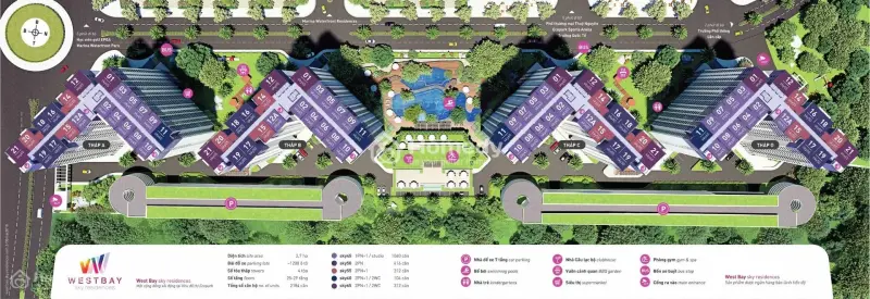 Bán 2 Ngủ 1 Vệ Sinh , 55M2 Sử Dụng - Tháp B, Chung Cư Westbay Ecopark - View Hồ , Nhà Phố