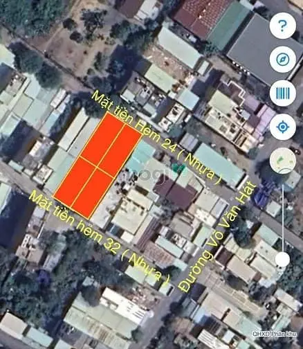 Bán 4 Nền Mặt Tiền Hẻm 32 Võ Văn Hát, Quận 9. - Dt: 100M2 Nàng 5.7M