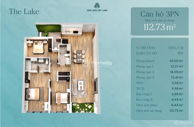 Căn 3Pn Cực Đẹp Tại Văn Lang Sky Lake Rộng Thoáng, View Quảng Trường, Giá Đang Tốt Nhất!