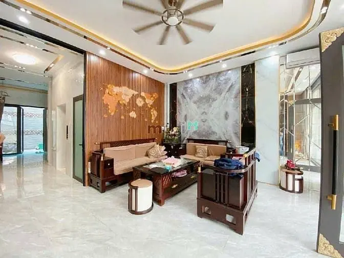 Bán Nhà 7T Đẹp Hẻm 656 Quang Trung Ngang 6M Có Hầm T.máy Gần Chợ 24 Tỷ