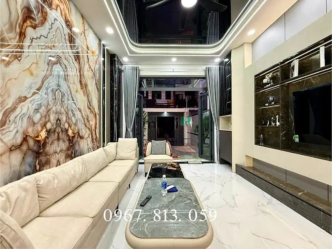 Nhà Đường Thông, Bên Trường Học, Dt:4X25M, Trệt, 3Lầu, Sân Ô Tô, 4Pn,