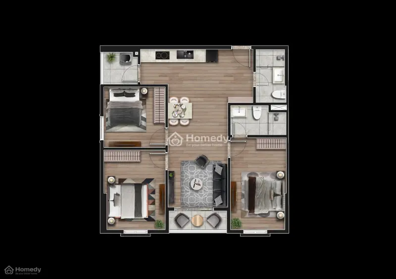 Căn Góc Hoa Hậu View Triệu Đô 3N Hướng Đông Nam Diện Tích 115M2